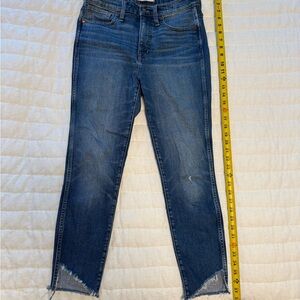 Madewell Ankle Cropped Blue Jeans